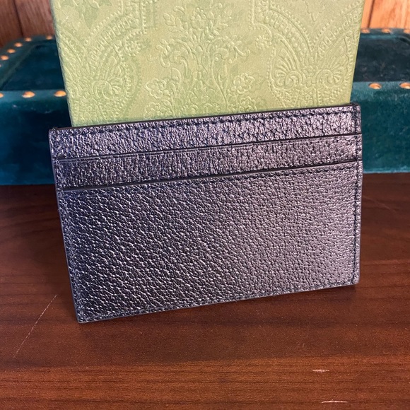 SOLD Blue Gucci card holder - Picture 2 of 3